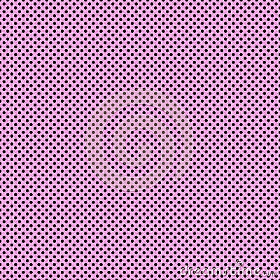 Small Brown Polka Dots on Pink Paper Stock Photo