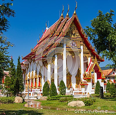Small buddhist temple in phuket thailand Stock Photo