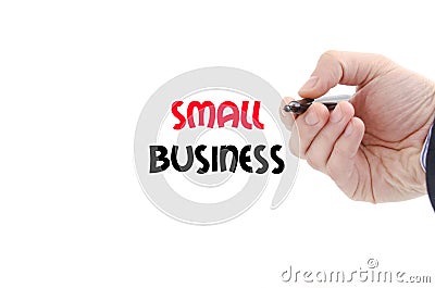 Small business text concept Stock Photo