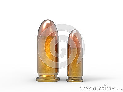 Small caliber bullets Stock Photo