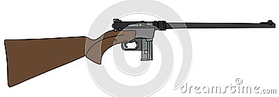 Small caliber rifle Vector Illustration