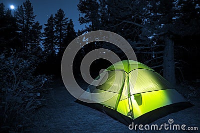 Small Camping Tent Stock Photo