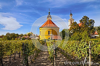 Small Carpathian Wine Route Stock Photo