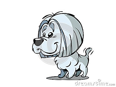 Small cartoon dog Stock Photo