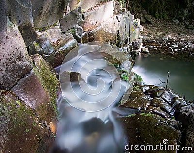 Small cascades in Hungary Stock Photo