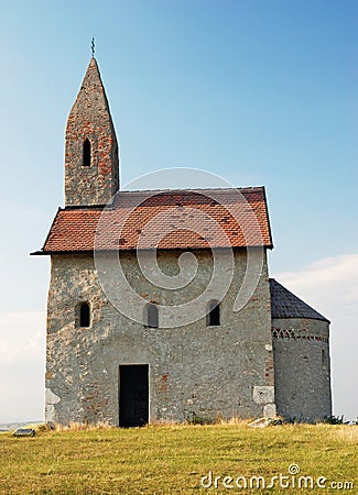 Small catholic chapel in Slovakia Stock Photo