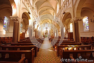 Small catholic church Stock Photo