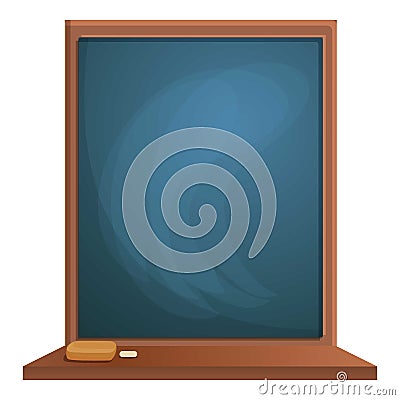 Small chalkboard icon, cartoon style Stock Photo