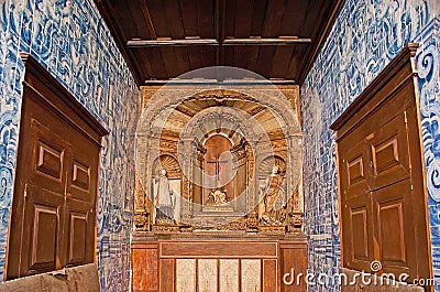 The small chapel in Porto Cathedral Editorial Stock Photo