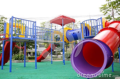 Small children playground Stock Photo