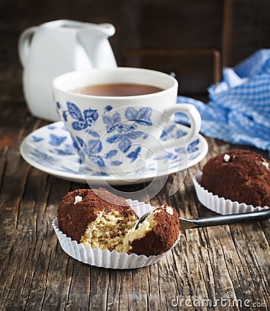 Small Chocolate Sweet Cake Stock Photo