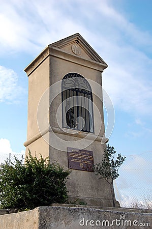 Small christian altar Stock Photo