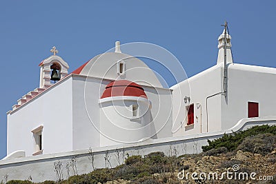 Small church in Analipsi on the island Astypalaia Stock Photo