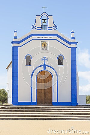 Small church in Ayamonte, Huelva. Spain Stock Photo