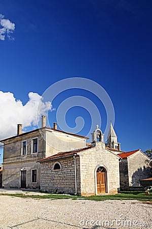 Small church in Kringa, Croatia. Stock Photo