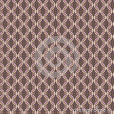 Small circles, rings, round shapes Abstract primitive geometric grid seamless pattern Decorative mosaic tile background Inspired Stock Photo