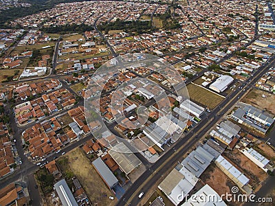 Small cities in South America, city of Botucatu in the state of Sao Paulo, Brazil Stock Photo