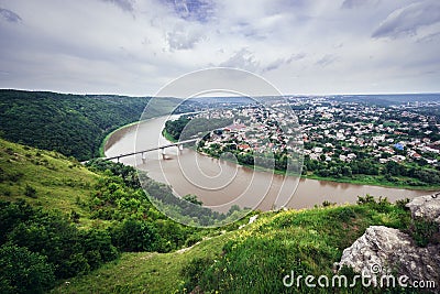 Zalishchyky in Ukraine Stock Photo