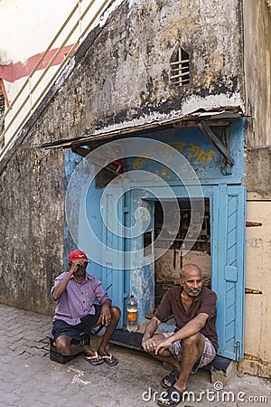 Small cobbler shope Heritage House at Matharpacady village Mazgaon Editorial Stock Photo