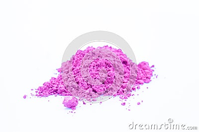 Small color powder heap pink. Stock Photo