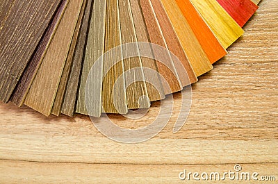 Small color sample boards Stock Photo