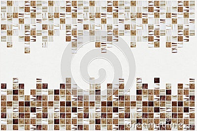 Small colored decorative tiles, mosaic Stock Photo