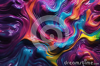 Small coloring paint drops wallpaper. paint splash with white light generated AI Stock Photo