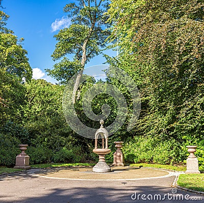 A small commemorative memorial in Duthie park, Aberdeen Stock Photo