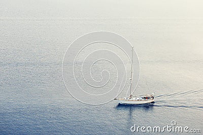 The small cove of the Corinthian gulf near Heraion of Perachora, Greece Stock Photo