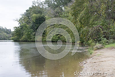 Small cove on the lake Stock Photo