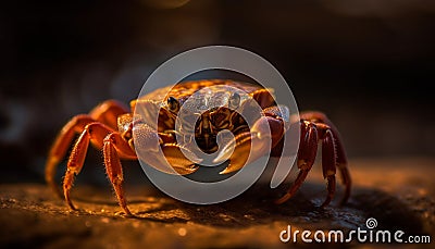 Small crab claw in selective focus underwater generated by AI Stock Photo