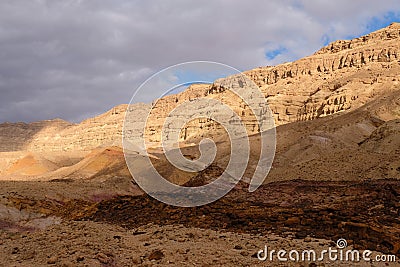 Small Crater desert landscape Stock Photo