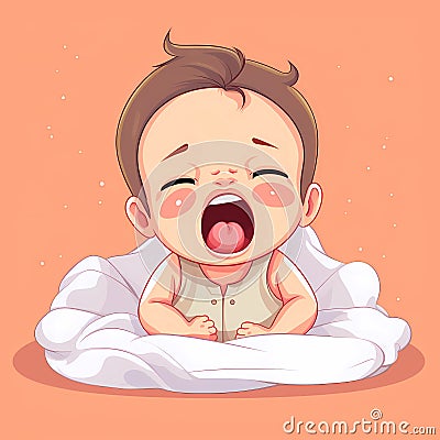 small crying child Stock Photo
