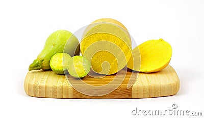 Small Cut Seedless Squash Stock Photo