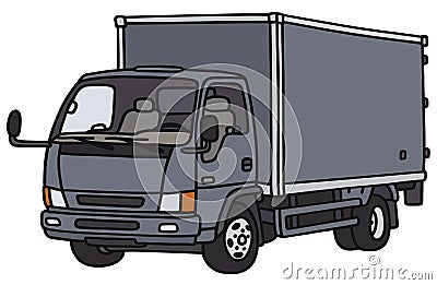 Small delivery truck Vector Illustration