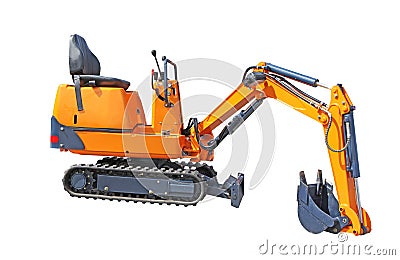 Small excavator Stock Photo