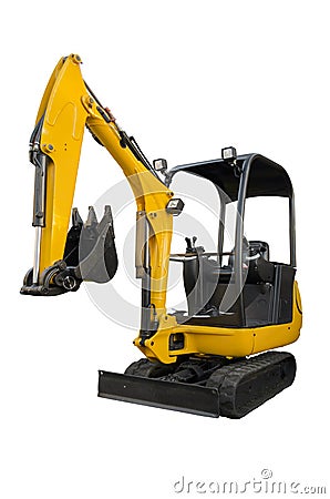 Small excavator Stock Photo