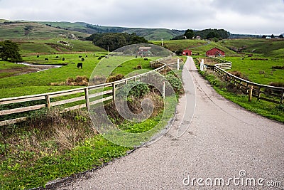 Small Family Farm Stock Photo