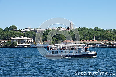 Small ferries Sea of Marmara Editorial Stock Photo