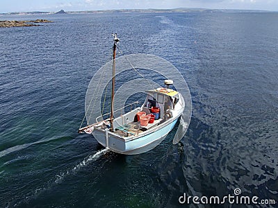 Small Fishing Boat Stock Photo