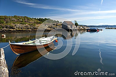 Small Fishing Boat Stock Photo