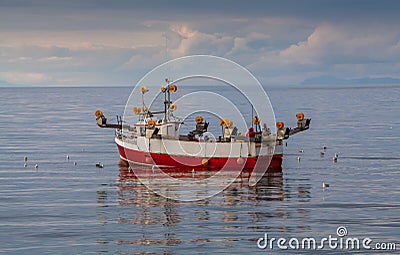 Small fishing boat Editorial Stock Photo