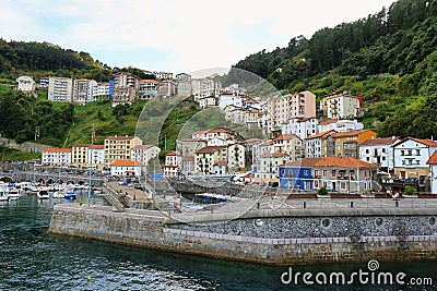 Small fishing village of elantxobe at basque country Editorial Stock Photo