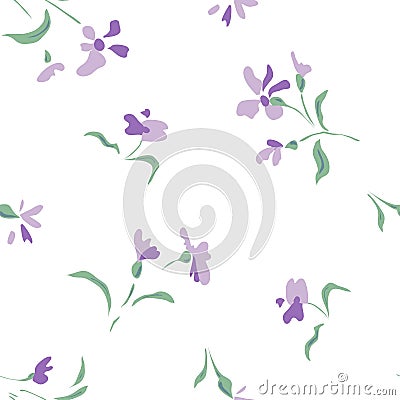 Small flower pattern Vector Illustration