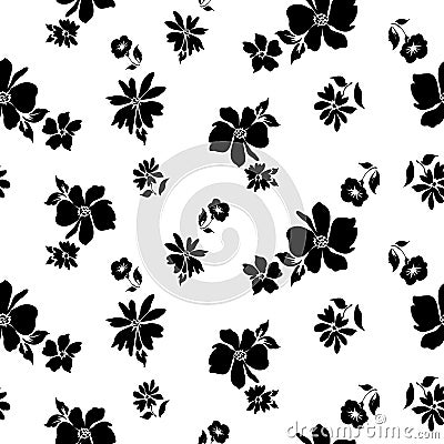 Small flowers pattern 064 Vector Illustration