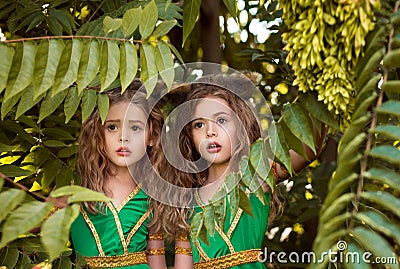 Small forest dwellers Stock Photo