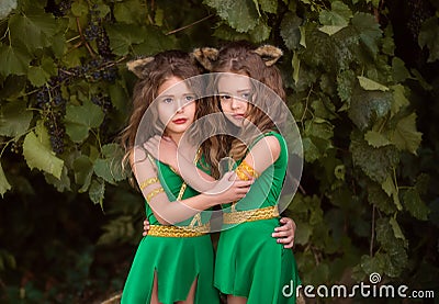 Small forest dwellers Stock Photo