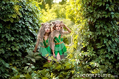 Small forest dwellers Stock Photo