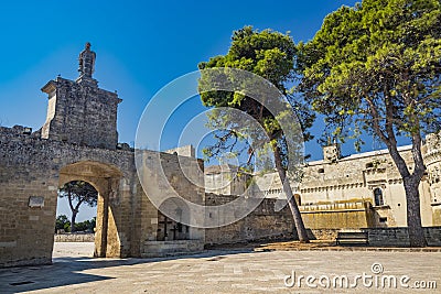 The small village of Acaya, Lecce, Italy Stock Photo