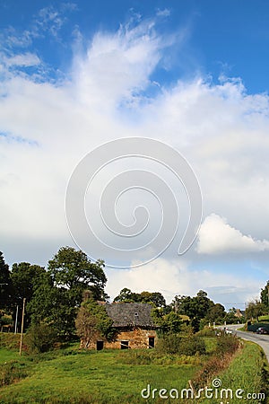 Tumbledown cottage Stock Photo